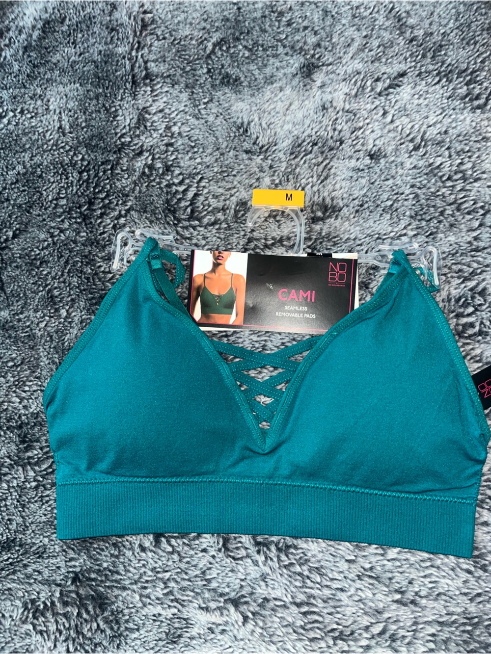 No Boundaries Teal Crisscross Bralette